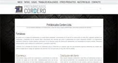 Desktop Screenshot of prefabricadoscorderocr.com