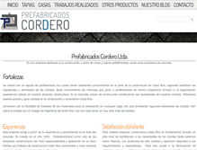 Tablet Screenshot of prefabricadoscorderocr.com